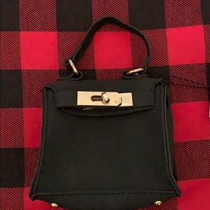 Faux leather purse